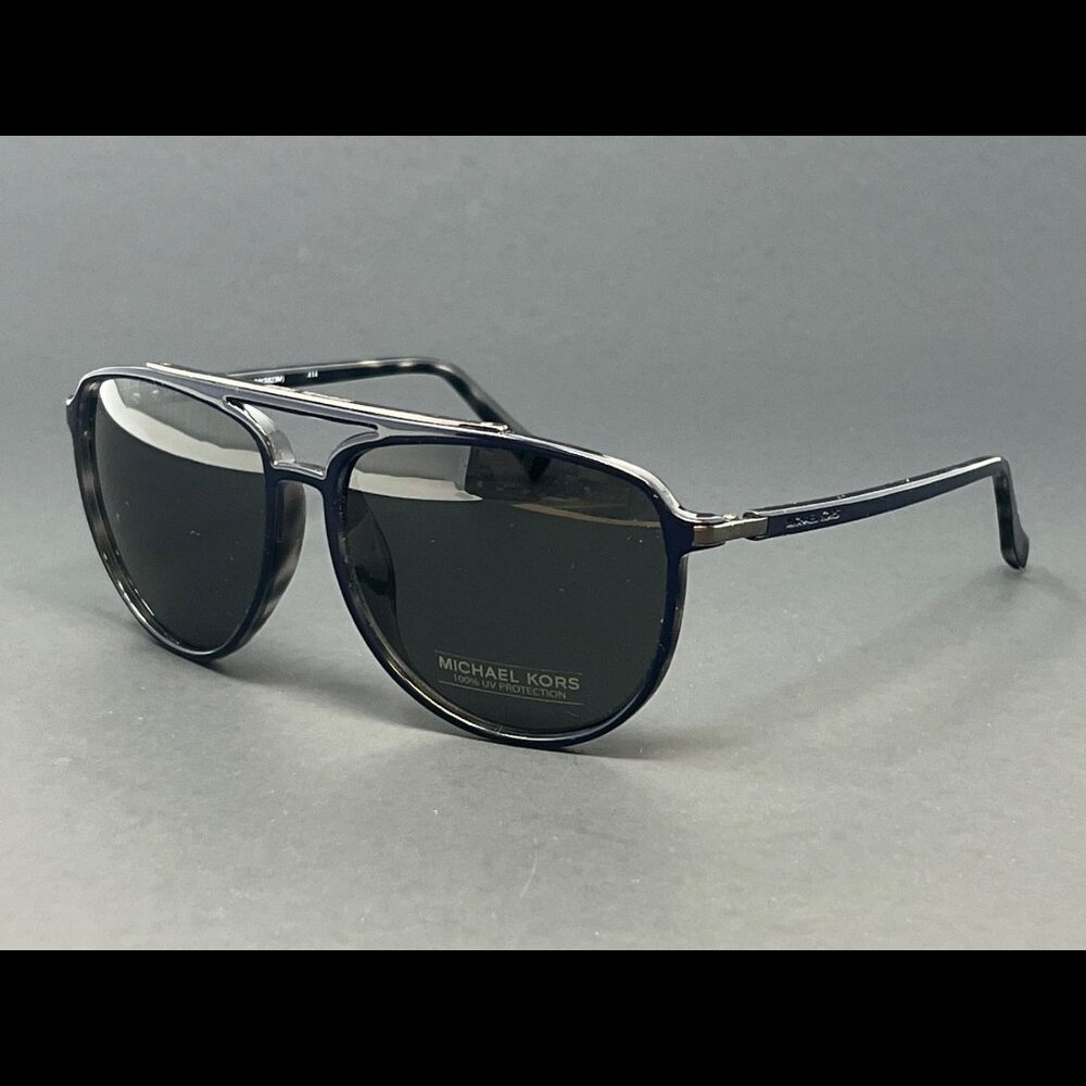 Michael Kors Randall MKS823M-414 Navy 58mm Gray Lens Aviator Men's Sunglasses